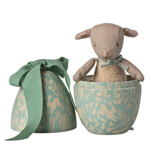 Maileg Easter Egg with Micro Lamb - Small Dusty Mint (2026), Australia