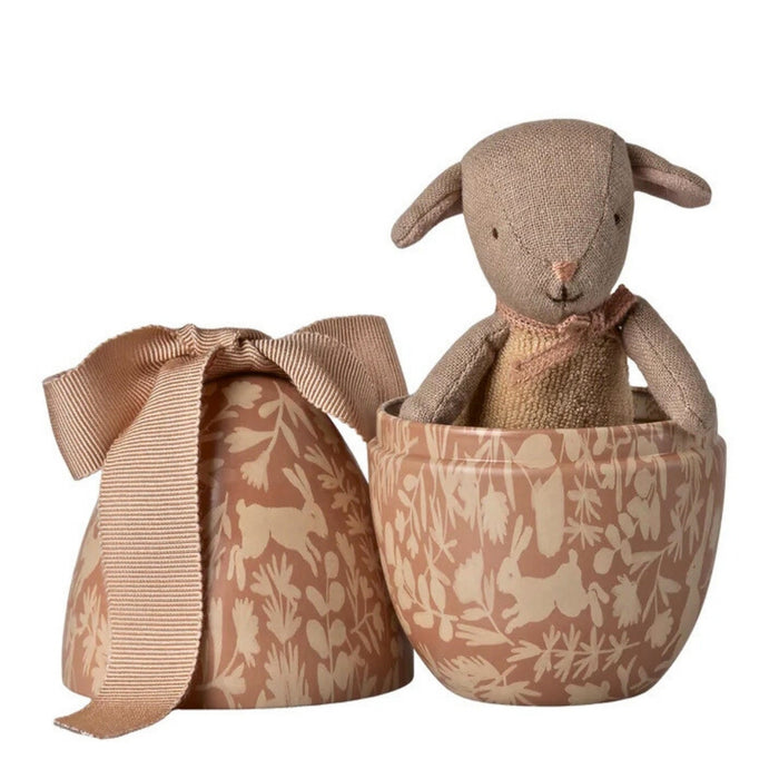 Maileg Easter Egg with Micro Lamb - Small Powder Pink (2026), Australia