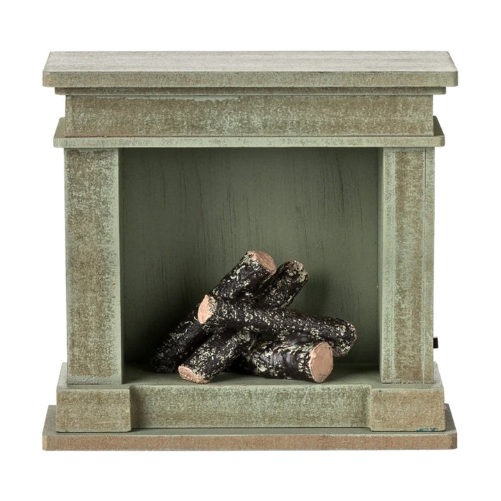 Maileg Fireplace - Miniature, Dusty Green, Australia