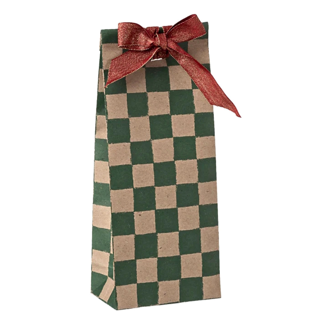 Maileg Gift Bag - Checker Green - Australia