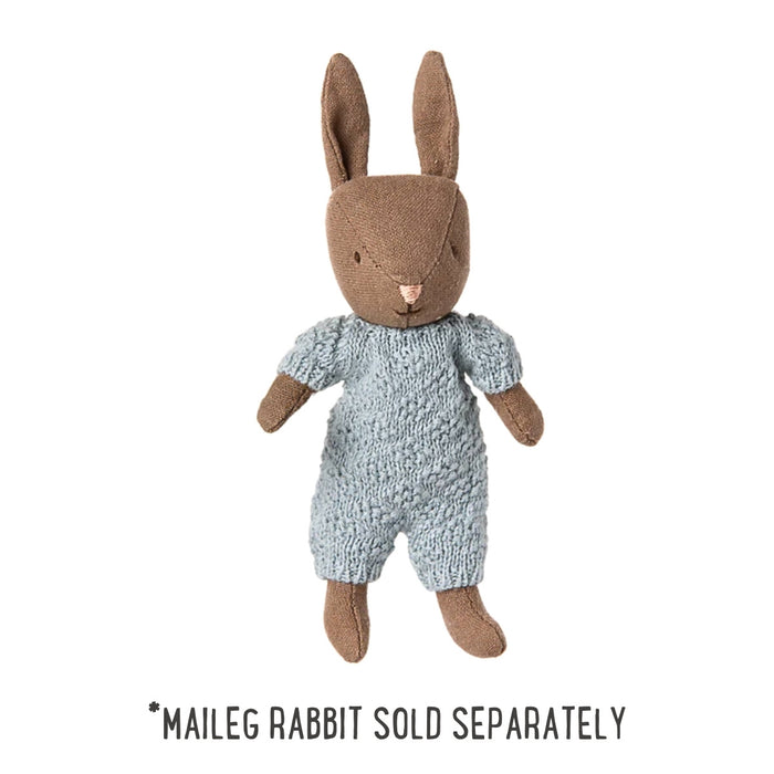 Maileg Knitted Suit - Micro, Blue (2025), Australia