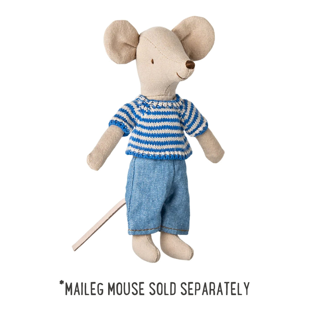 Maileg Knitted Sweater and Pants Big Brother Mouse from Australia
