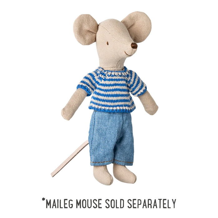 Maileg Knitted Sweater and Pants Big Brother Mouse from Australia