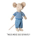 Maileg Knitted Sweater and Pants Big Brother Mouse from Australia