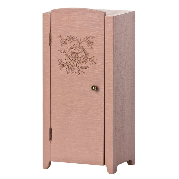 Maileg Mini Wardrobe Cabinet in Light Rose Pink from Australia