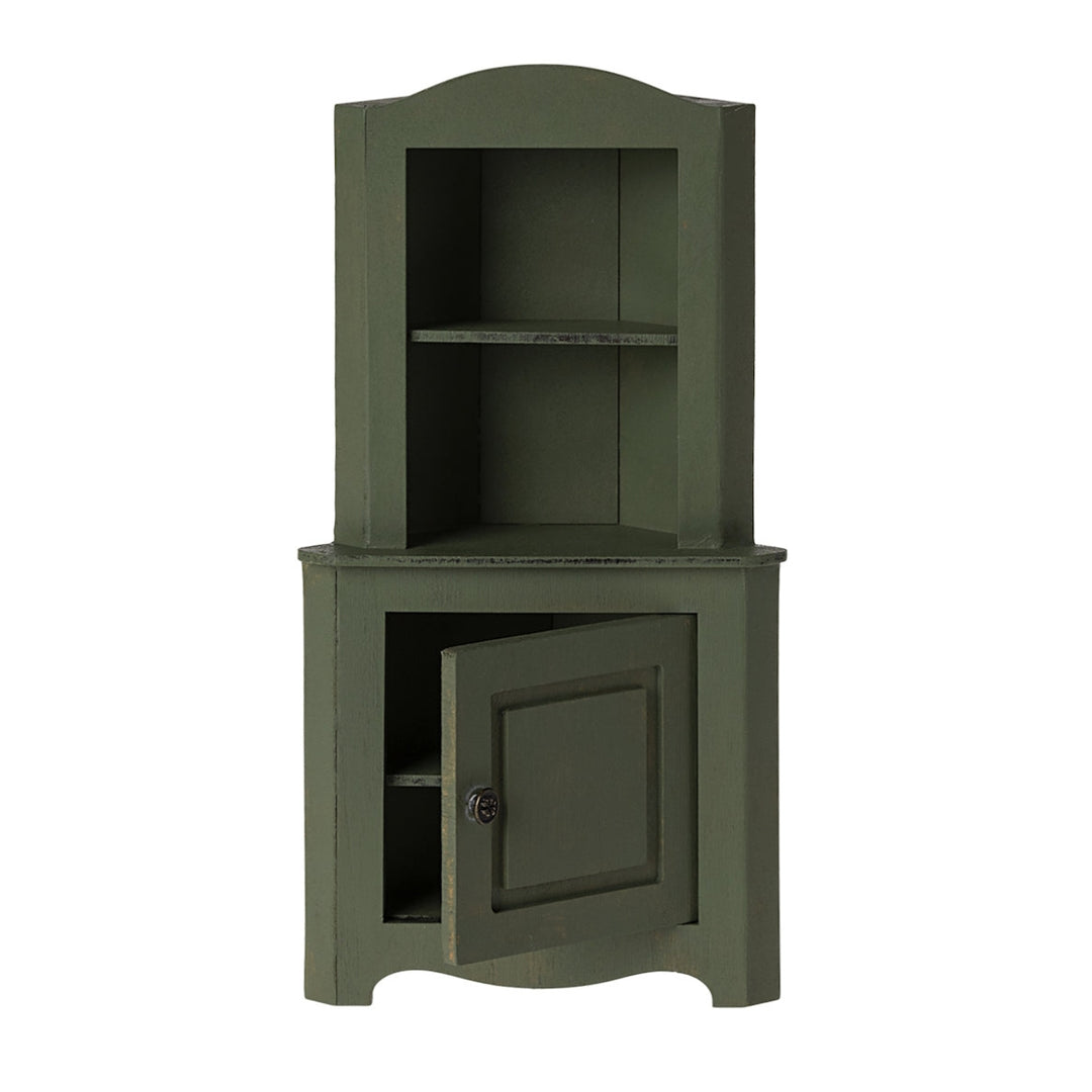 Maileg Miniature Corner Cabinet Dark Green from Australia