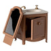 Maileg Miniature Bathroom Sink with Mirror for Mouse Dark Powder Pink from Australia