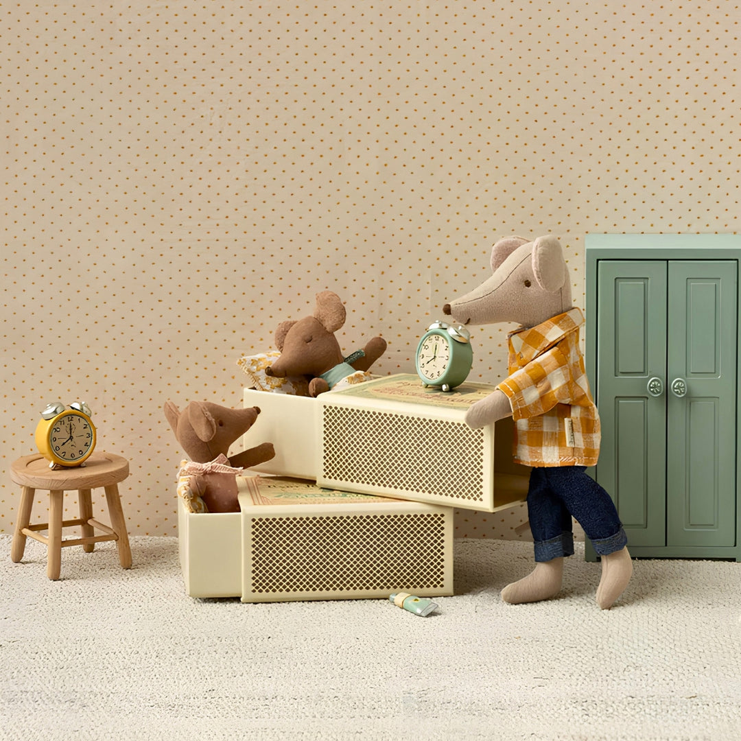 Maileg Mouse Baby - Sleepy Wakey Matchbox, Blue (2025), Australia