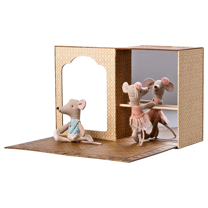 Maileg Mouse Little Brother & Sister - Ballet Dance Studio Set (2025), Australia
