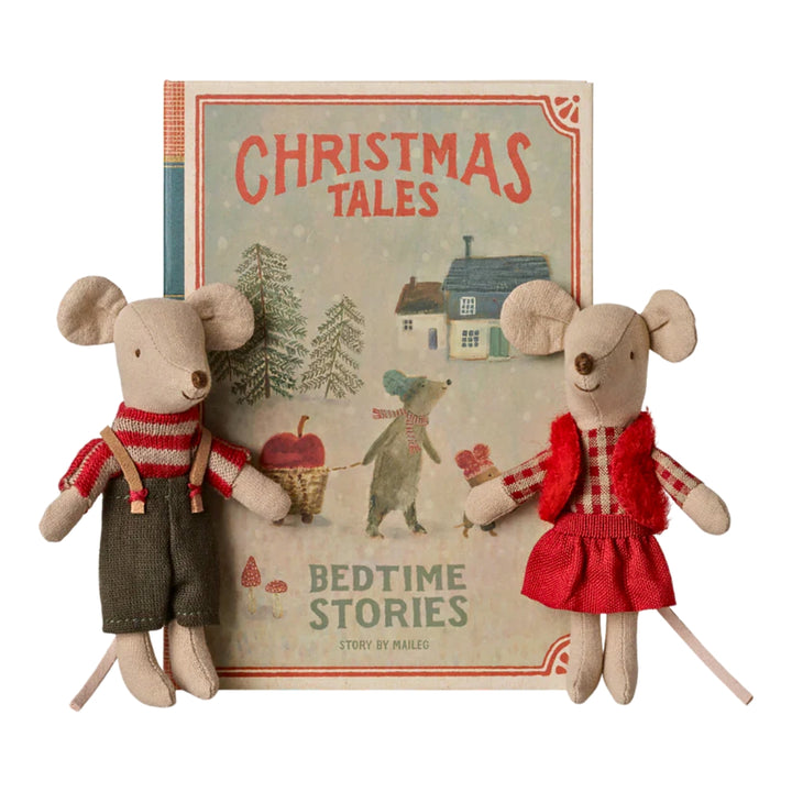 Maileg Mouse - Little Brother & Sister in Book Box - Christmas (2026)