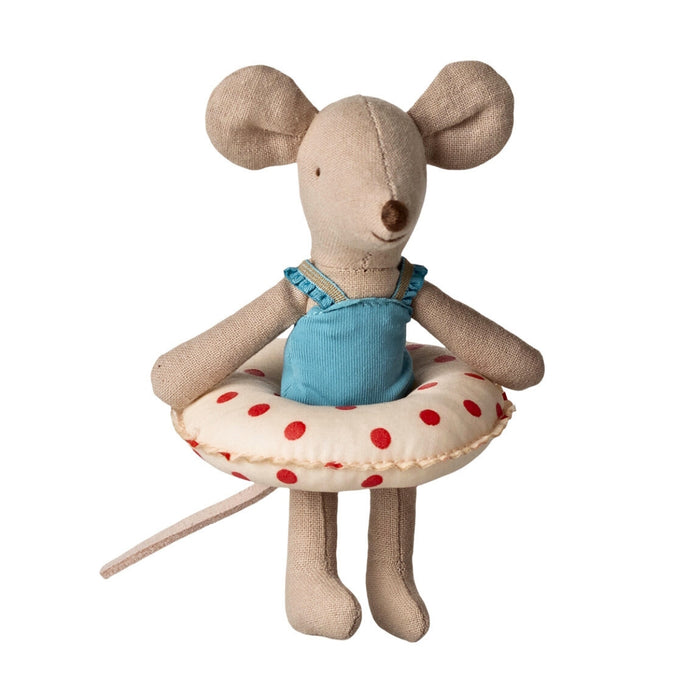 Maileg Mouse Little Sister - Swim Ring, Red Dots (2026), Australia
