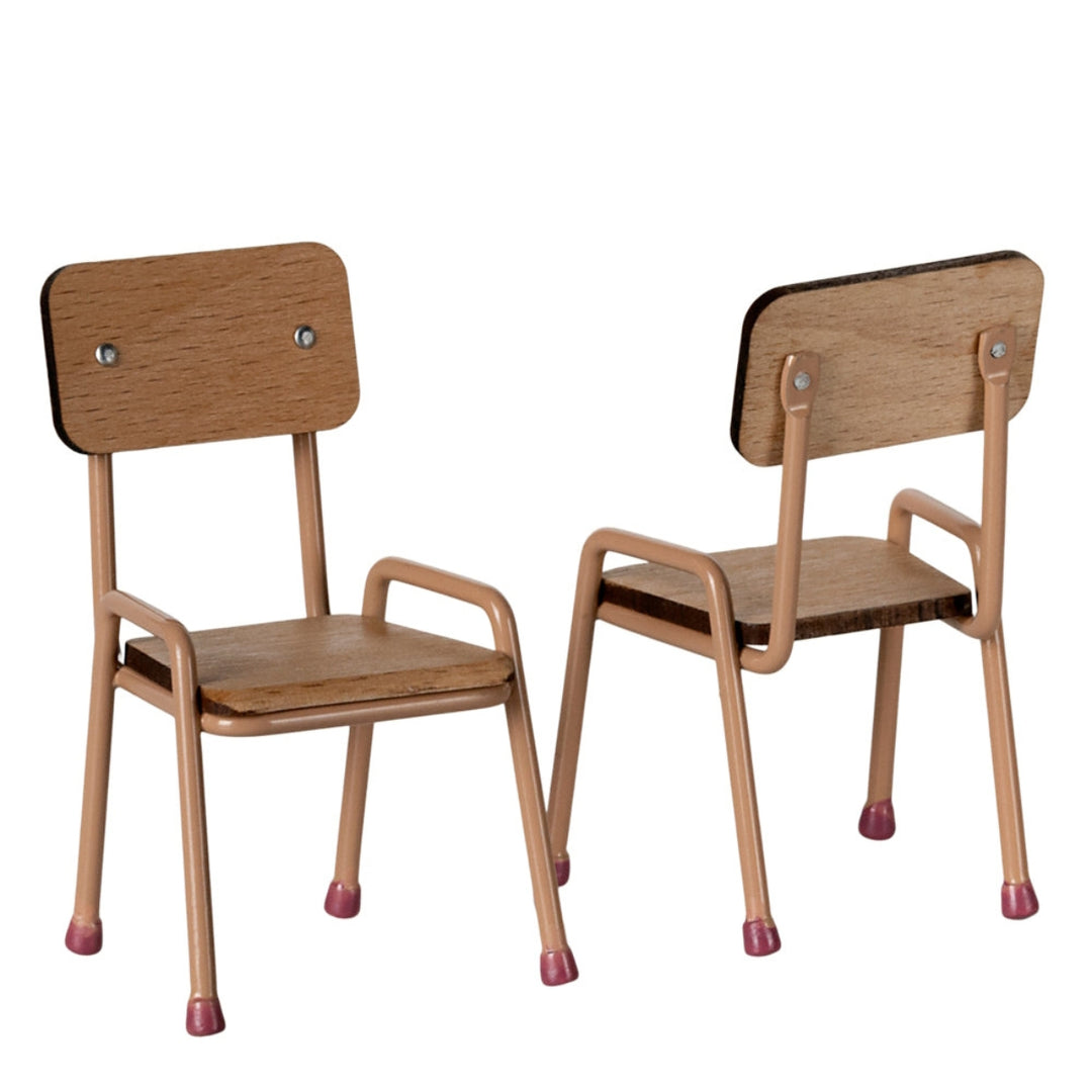 ML-5011500000 Maileg Mouse Table and Chair Set - Dark Powder (2025)