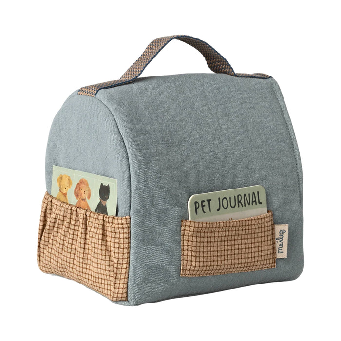 Maileg Pet Carrier - for Small Puppy, Dusty Blue (2026)