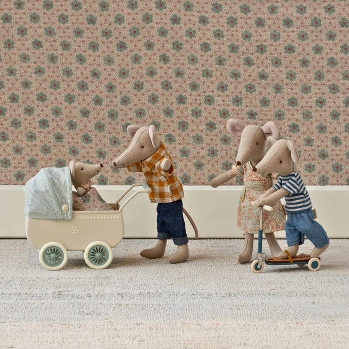 Maileg Pram with Baby Mouse - Mint (2025) from Australia