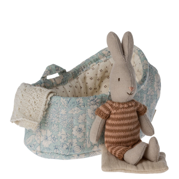 ML-5016102310 Maileg Rabbit in Carry Cot - Micro Assorted (2023)