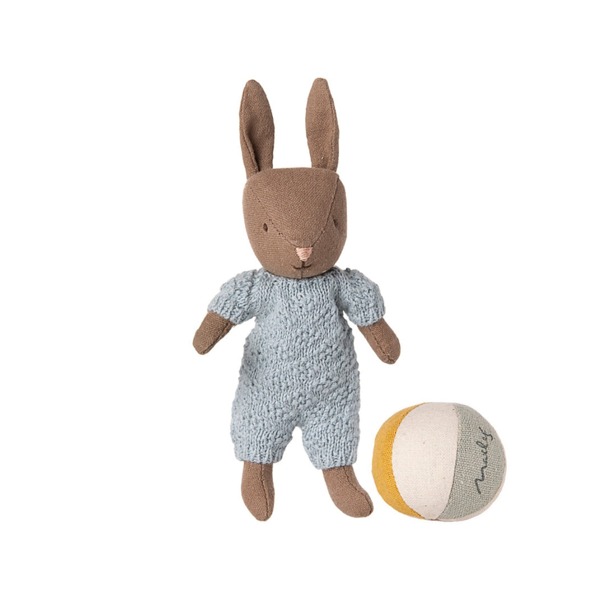 Maileg Micro Rabbit Baby Set - Blue - Australia — Oskar's Wooden Ark