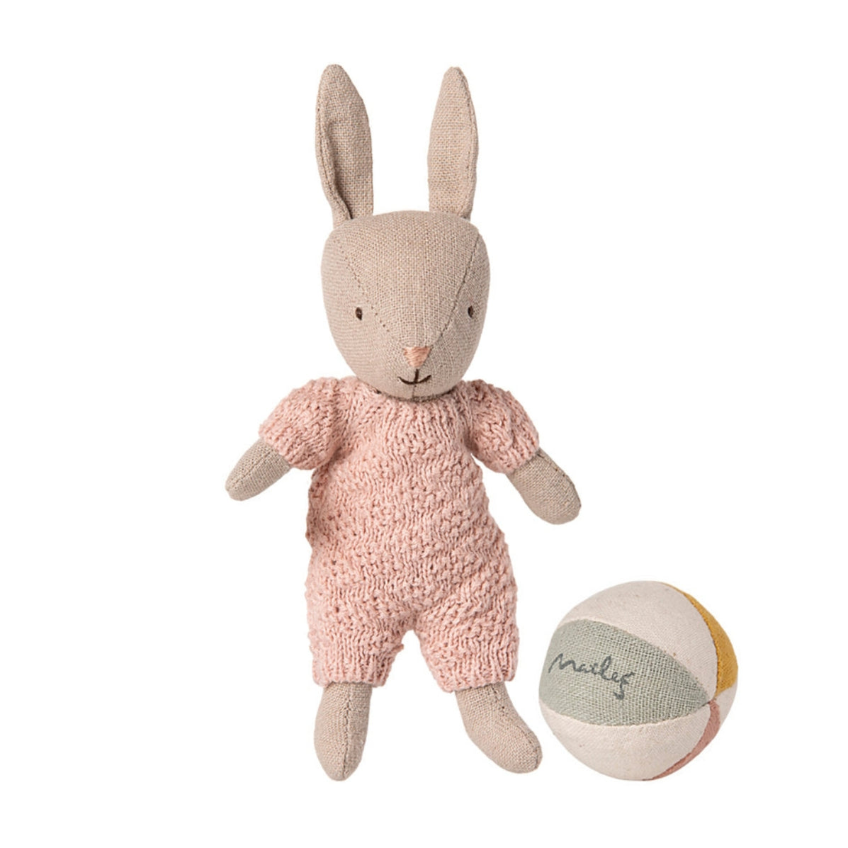 Maileg Micro Rabbit Baby Set - Pink - Australia — Oskar's Wooden Ark
