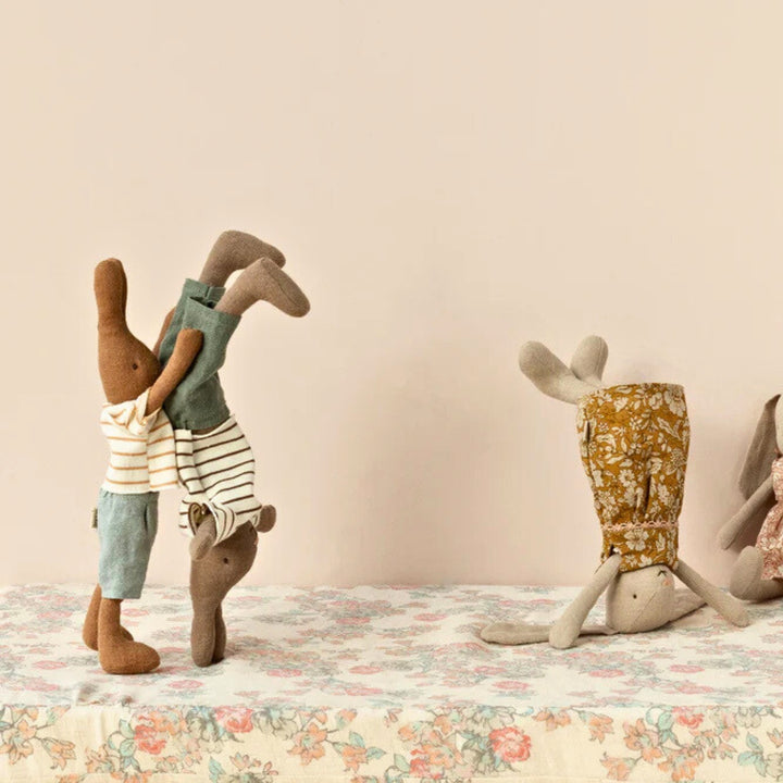 Maileg Rabbit Size 1 in Brown Shirt and Shorts (2024) - Retired Product