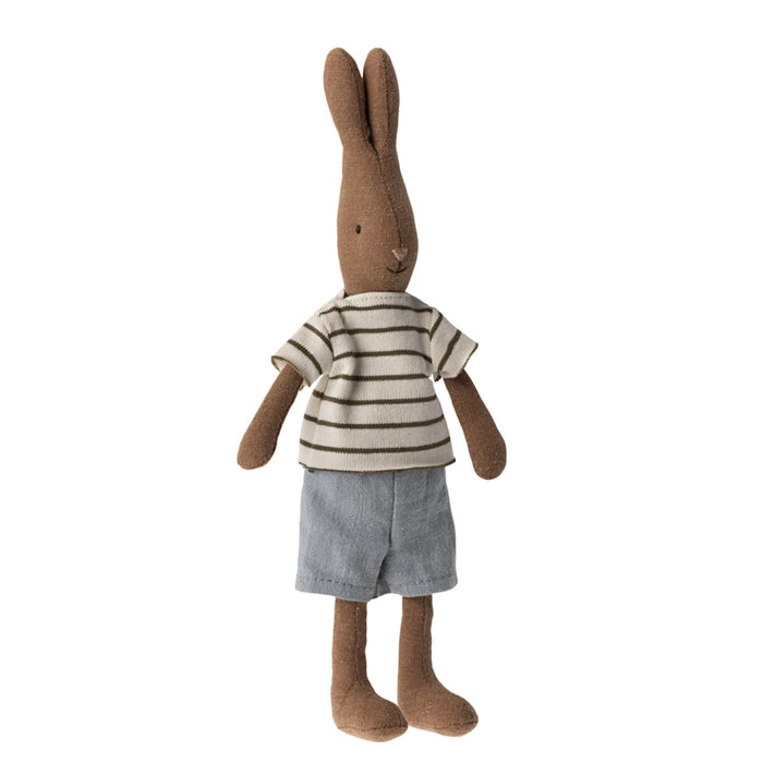 ML-5016412000 Maileg Rabbit Size 1 in Brown Shirt and Shorts (2024) from Australia