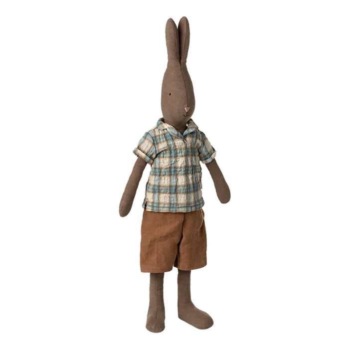 Maileg Rabbit Size 3 Brown Shirt And Shorts - Australia