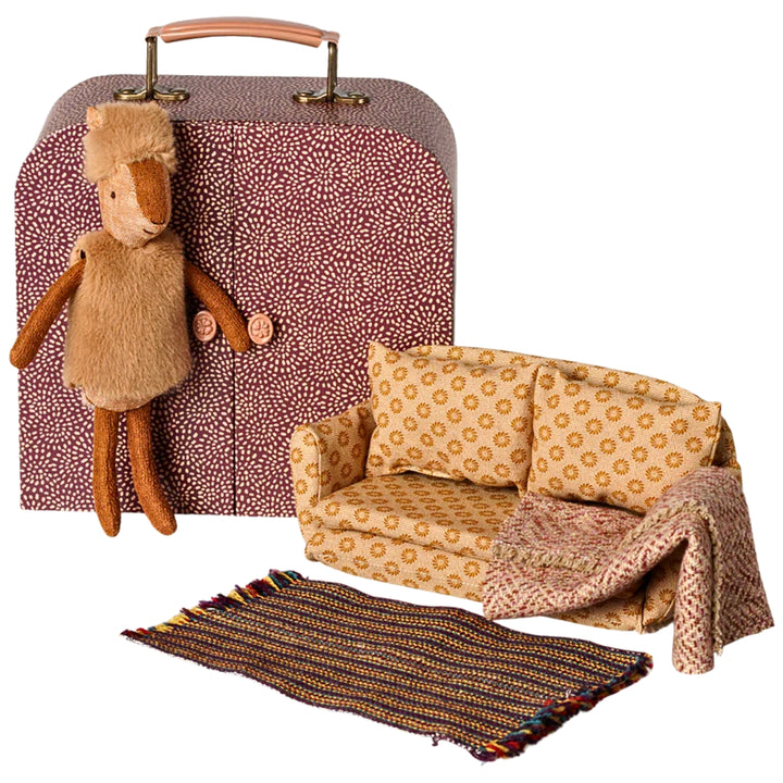 Maileg Reindeer - Little Sister in Suitcase - Sofa Bed Set (2026) - Australia