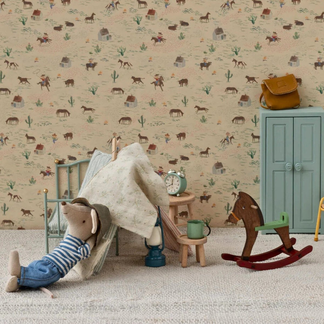 Maileg Rocking Horse Mouse Dark Brown from Australia