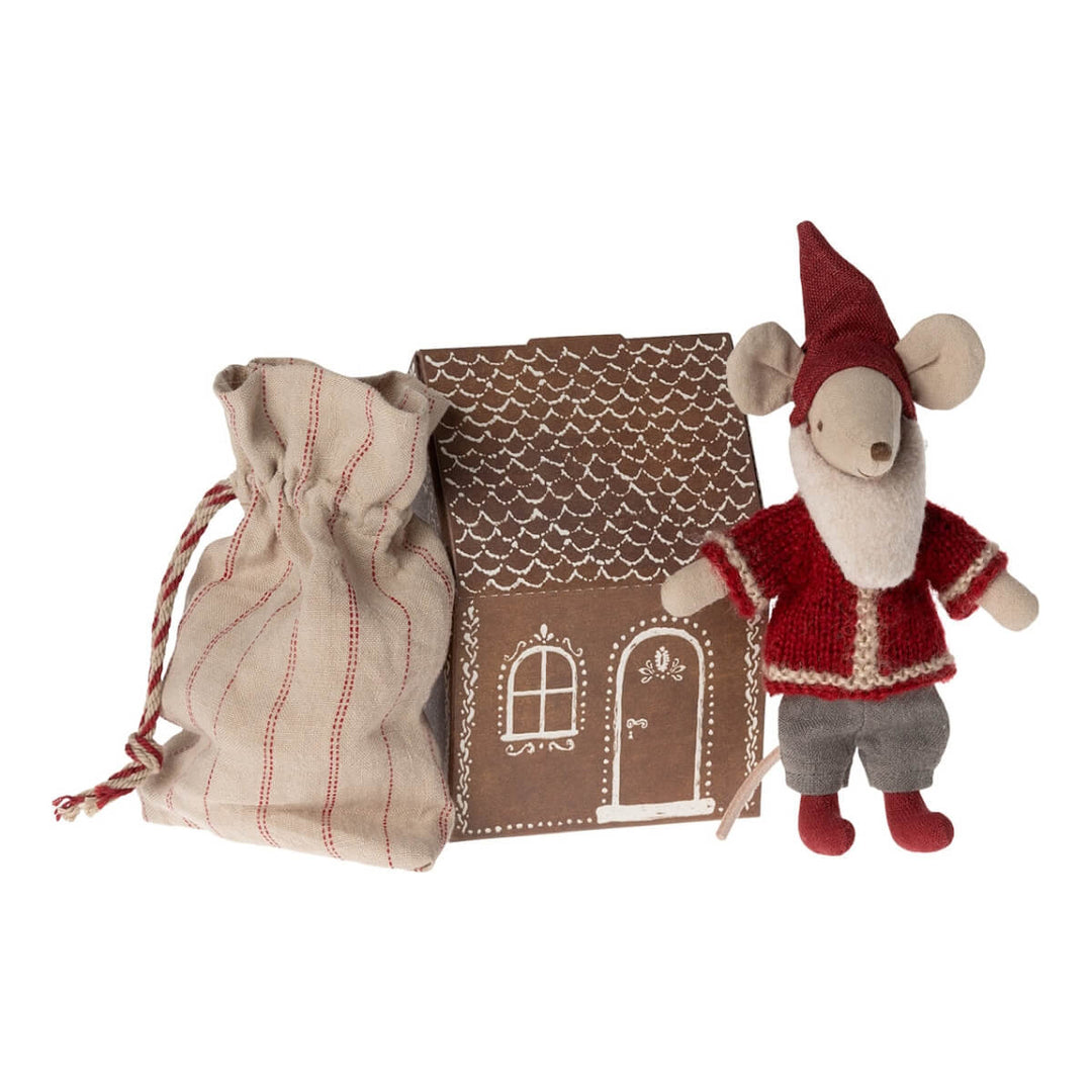 ML-5014371200 Maileg Santa Mouse with House (2023)