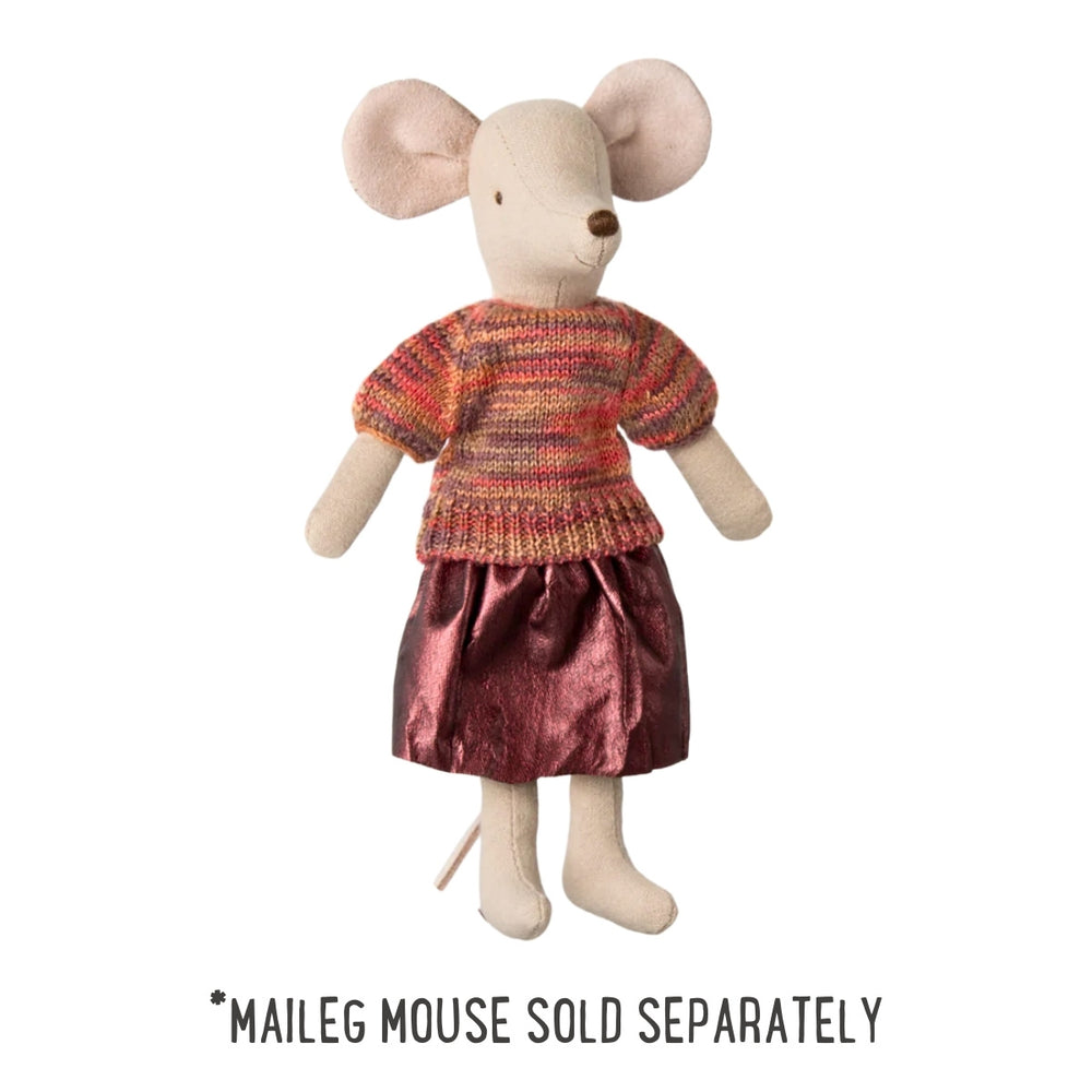Maileg Skirt and Knitted Blouse Mum Mouse (2025) from Australia