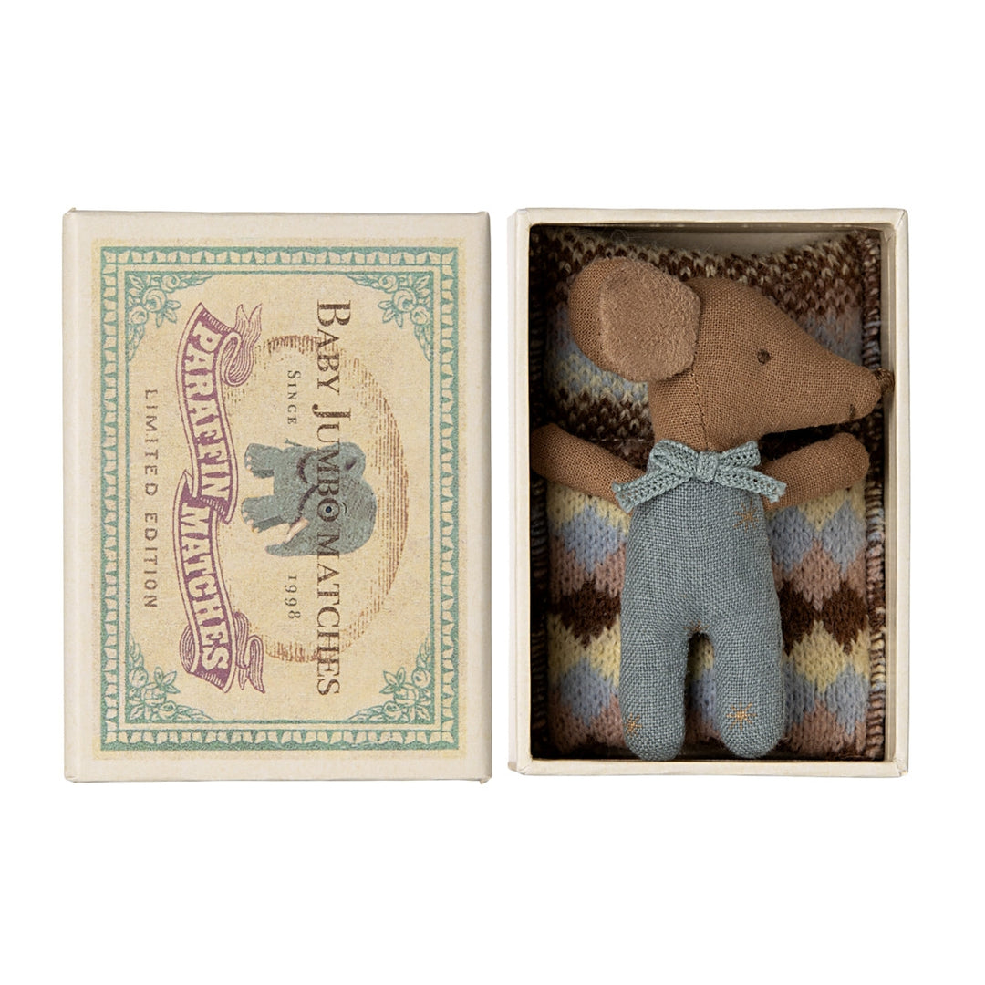 ML-5017400100 Maileg Sleepy-Wakey Baby Mouse in Box - Blue (2024)