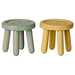 Maileg Stool Set - for Mouse - Light Yellow & Mint (2026) - Australia