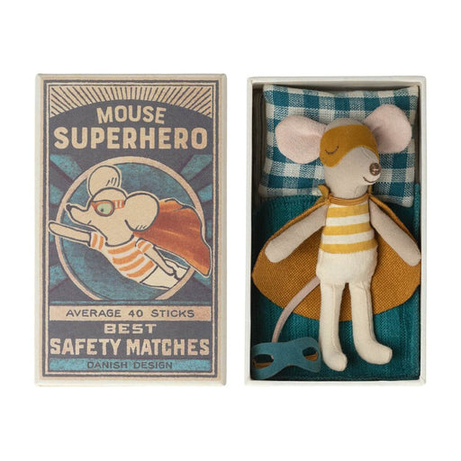 ML-5017310100 Maileg Superhero Mouse in Matchbox (2023)
