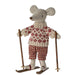 ML-5017330600 Maileg Winter Mouse with Skis - Mum (2023)