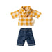 Maileg Yellow Checked Shirt and Pants Dad Mouse (2025) from Australia