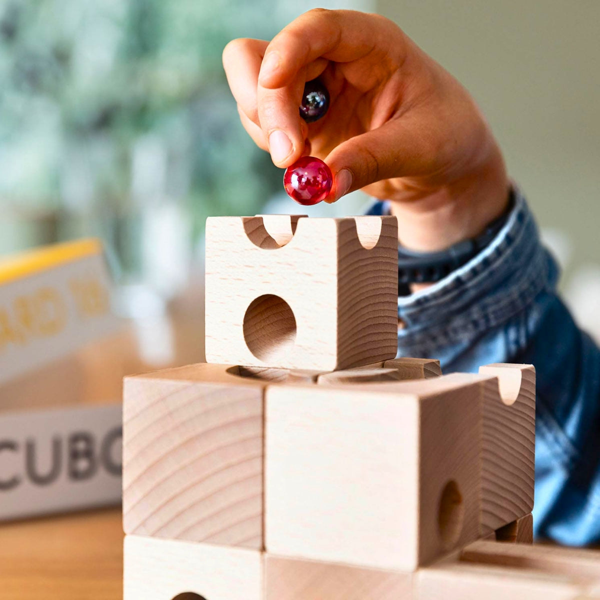 Collection of Glass Marbles & Wooden Balls for Marble and Ball Runs and Track Toys - Online, Australia