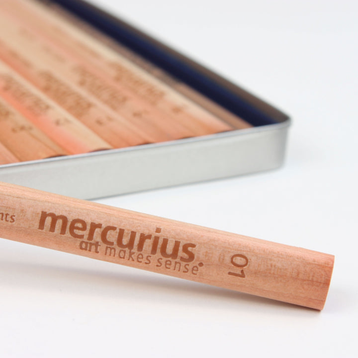 Mercurius Art Makes Sense Colour Giant Triangular Pencils - Tin of 12 Assorted Pencils, Online - Australia