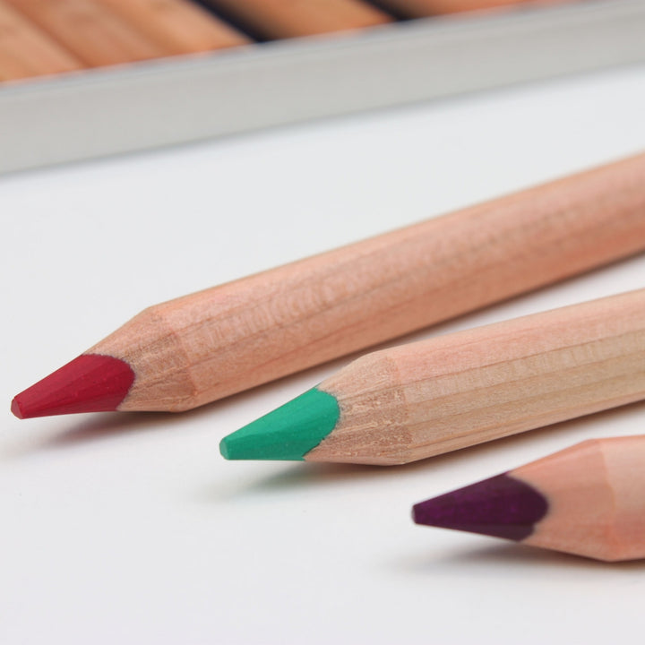 Mercurius Art Makes Sense Colour Giant Triangular Pencils - Tin of 12 Assorted Pencils, Online - Australia
