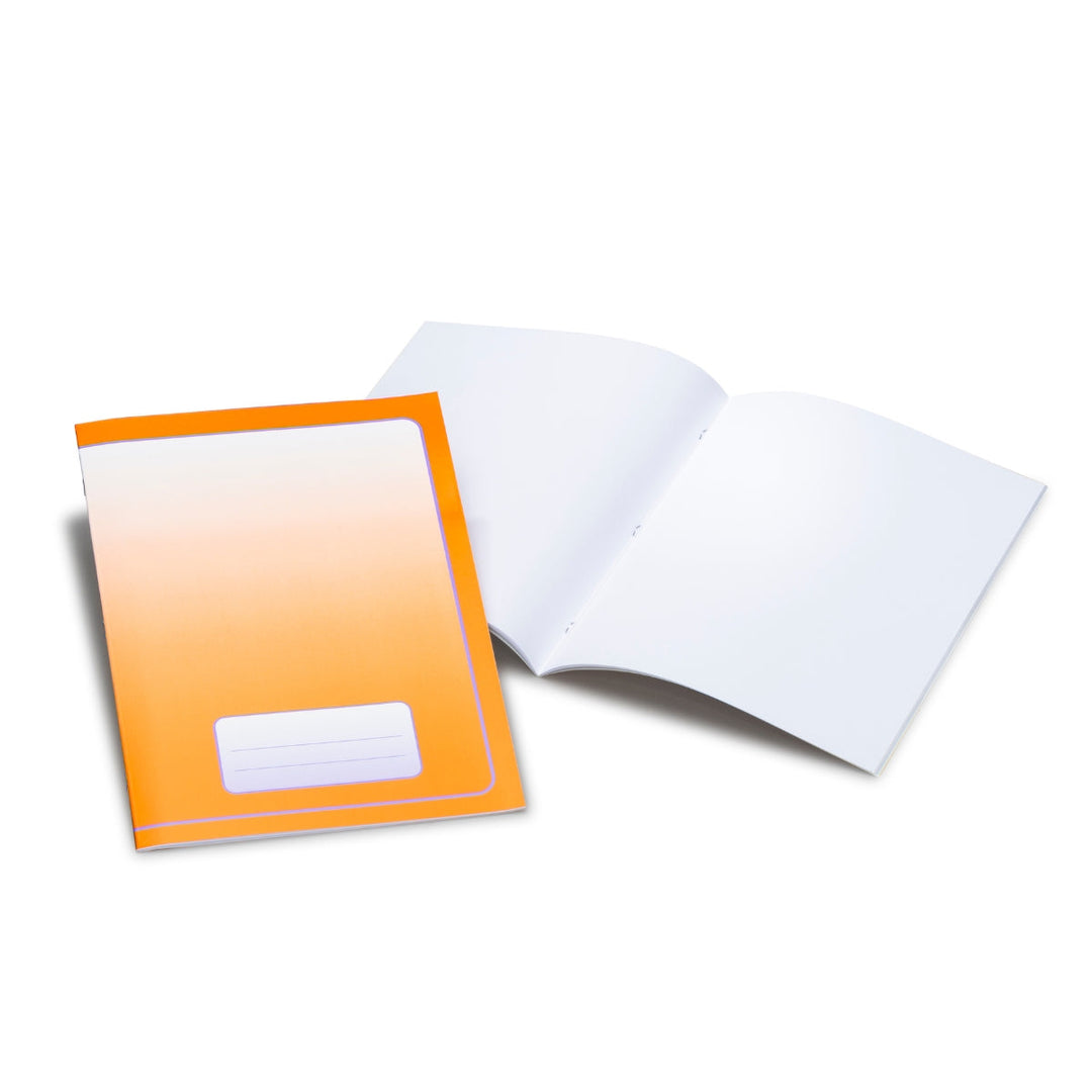  15106305 Exercise Practice Book A4 21x30cm - Blank Orange pk of 25