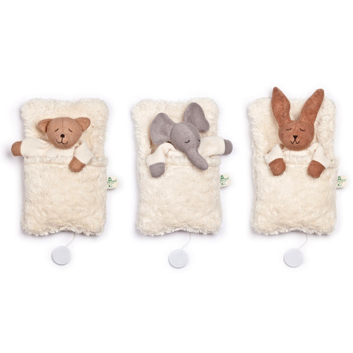 Nanchen Baby Musical Pullstring & Rattle - Tiny Bed Animals - Online, Australia