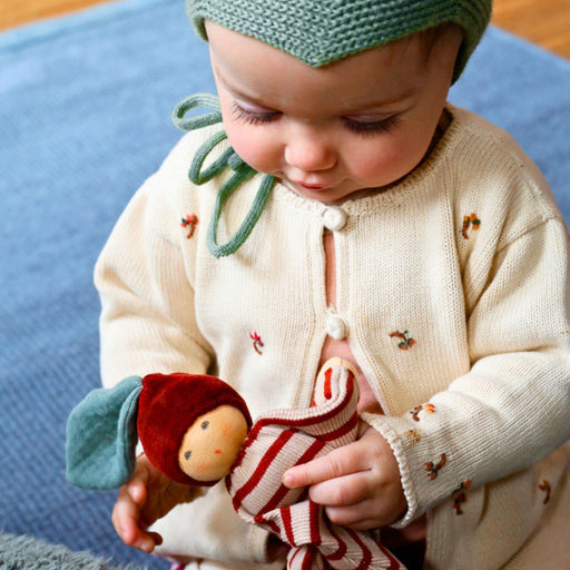 Nanchen Baby Rattle & Comforter - Chestnut - Online, Australia