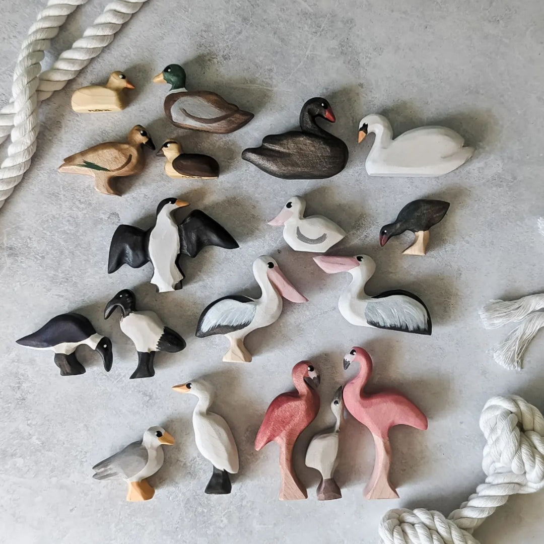 NOM Handcrafted Wooden Birds - Small World Play - Australia