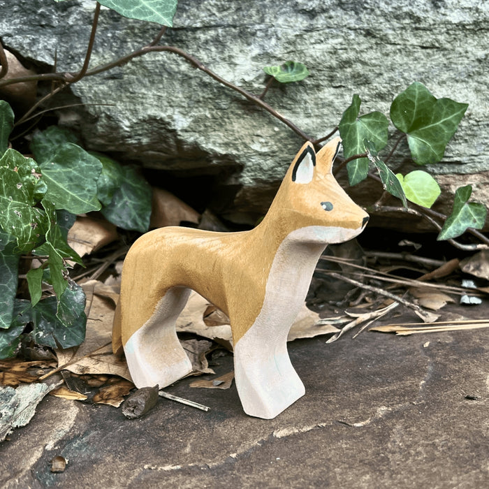 Nom Handcrafted Wooden Toys, Australian Animal Figures for Small World Play in an Outdoor Setting, Available Online
