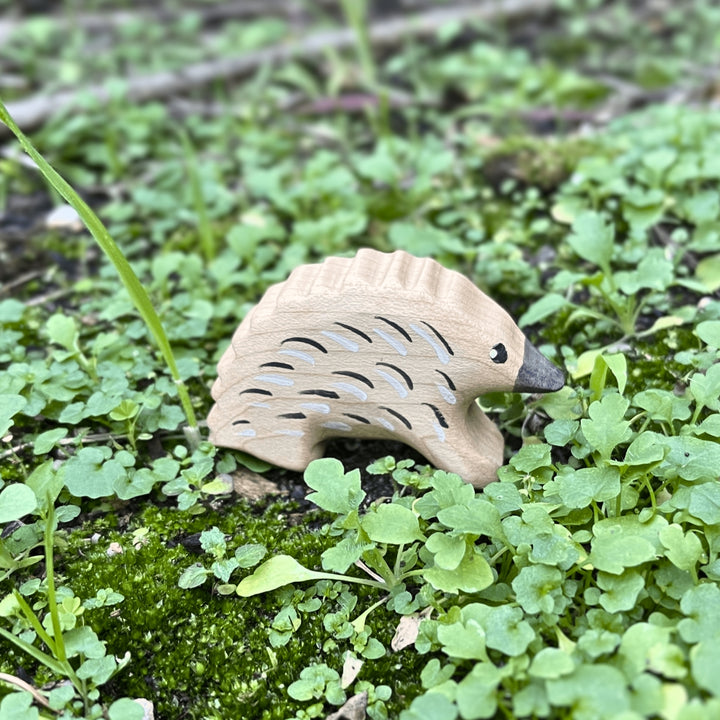 Nom Handcrafted Wooden Toys, Australian Animal Figures for Small World Play in an Outdoor Setting, Available Online
