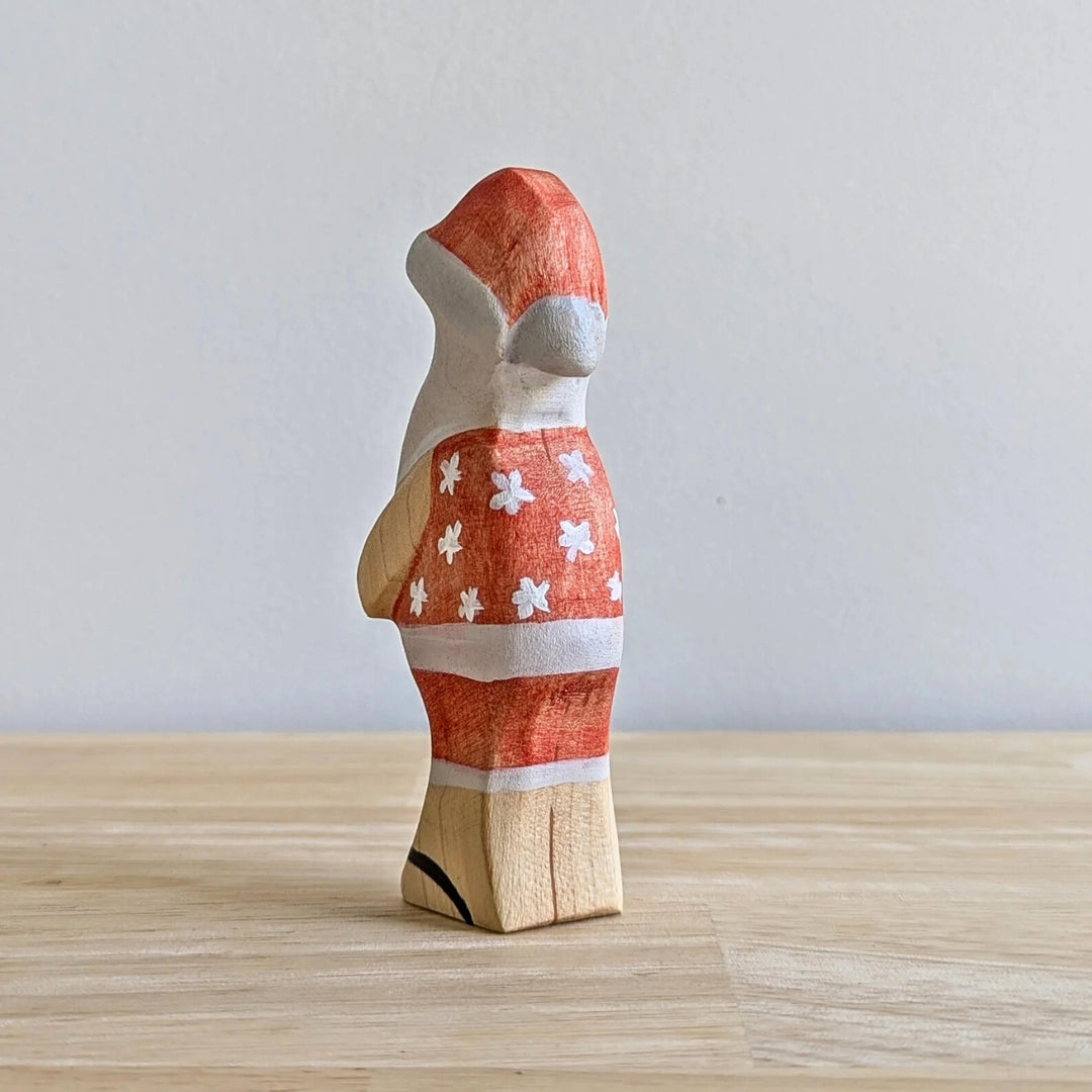 Wooden Toy Figure for Small-World Play from Australia NOM Handcrafted - Beach Santa