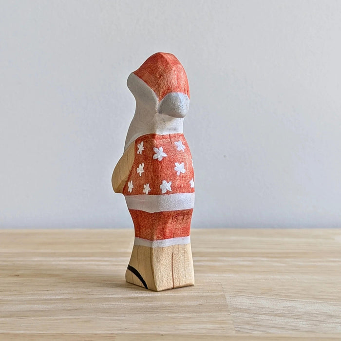 Wooden Toy Figure for Small-World Play from Australia NOM Handcrafted - Beach Santa