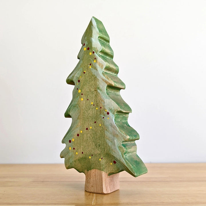 NOM Handcrafted Christmas Tree Wooden Toy Figure for Small-World Play from Australia