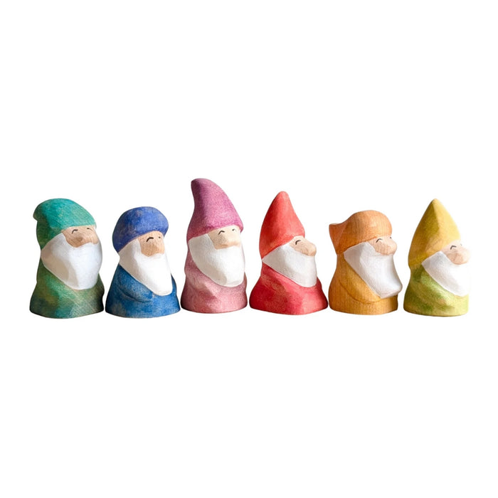 NOM Handcrafted - Gnome Rainbow Set of 6
