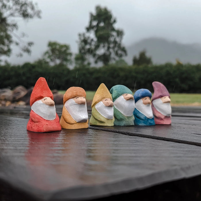 NOM Handcrafted - Gnome Rainbow Set of 6