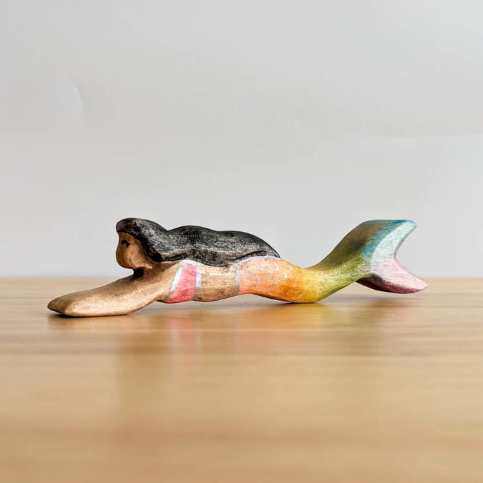 Bumbu Handmade wholeselling Wooden Mermaid Toy Figure