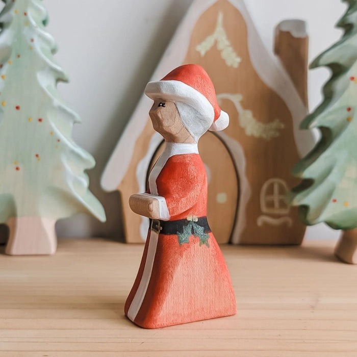 NOM Handcrafted - Mrs. Claus Christmas Wooden Toy for Open Ended Play - Online, - Australia