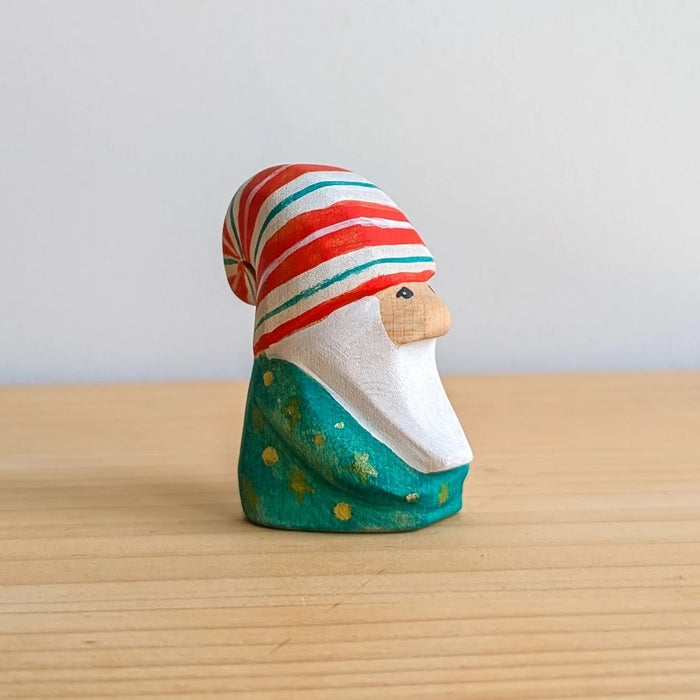 NOM Handcrafted - Peppermint Gnome Christmas Wooden Toy for Open Ended Play - Online - Australia